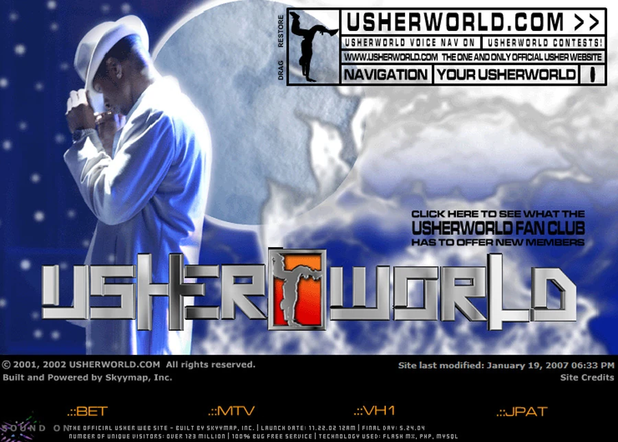 UsherWorld interface from Donald Armstrong’s portfolio