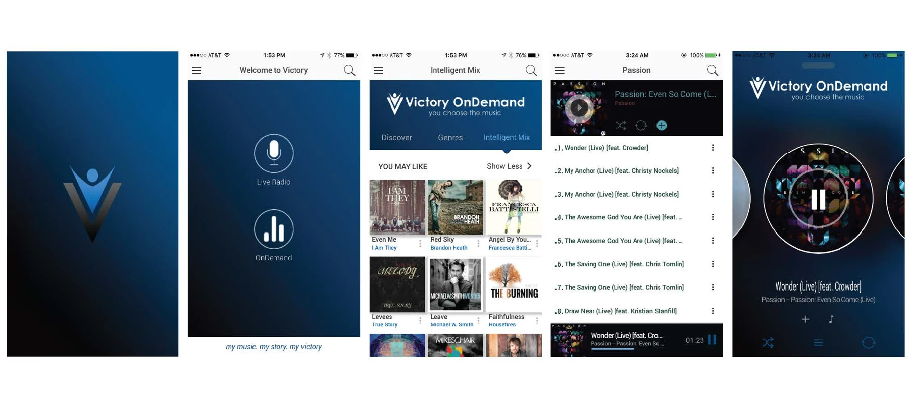 Victory 91.5 & OnDemand interface from Donald Armstrong’s portfolio